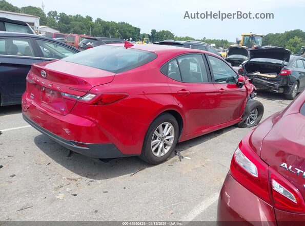 4T1DAACK2SU195852 2025 TOYOTA CAMRY Red უკანა მარჯვენა