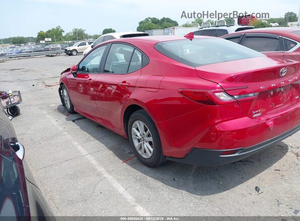 4T1DAACK2SU195852 2025 TOYOTA CAMRY Red უკანა მარცხენა