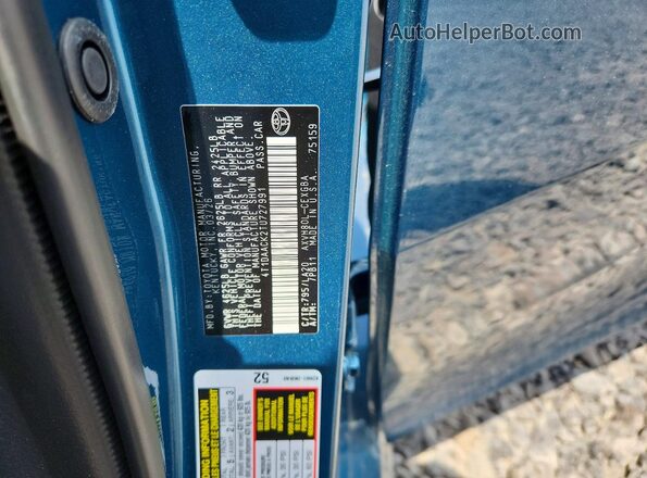 4T1DAACK2TU727991 2026 TOYOTA CAMRY Blue Vista del compartimento del motor