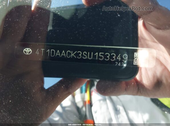 4T1DAACK3SU153349 2025 TOYOTA CAMRY White Вид підкапотного простору