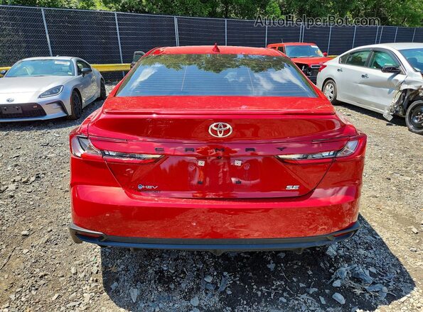 4T1DAACK3SU200430 2025 TOYOTA CAMRY Красный Вид сзади