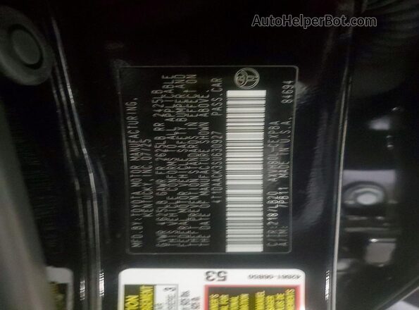 4T1DAACK3SU630927 2025 TOYOTA CAMRY Черный Вид подкапотного пространства