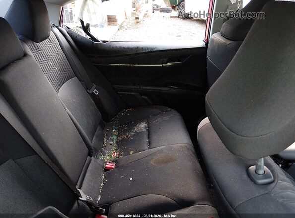 4T1DAACK4SU042163 2025 TOYOTA CAMRY Red Vista de la etiqueta del VIN