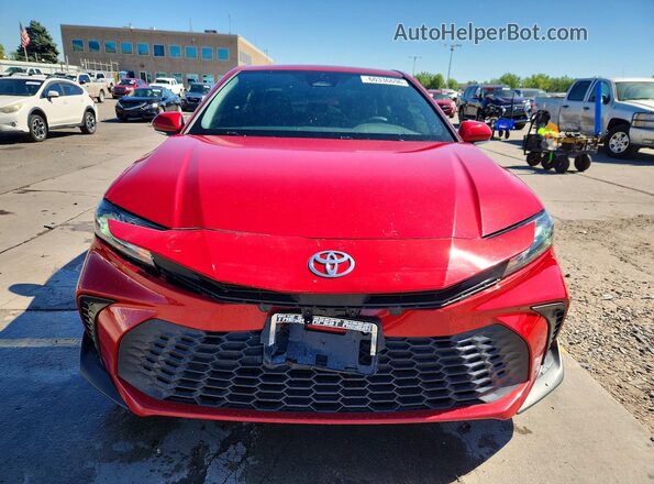 4T1DAACK5SU001119 2025 TOYOTA CAMRY Red Widok z przodu