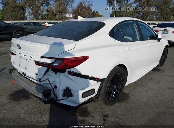4T1DAACK5SU038672 2025 TOYOTA CAMRY White Задня права чверть