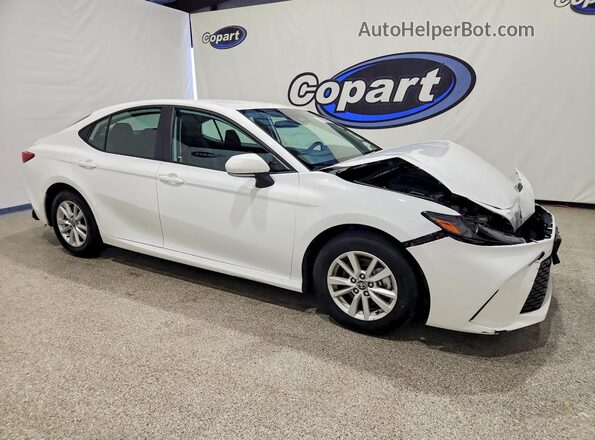 4T1DAACK5SU595484 2025 TOYOTA CAMRY Белый Передняя правая четверть