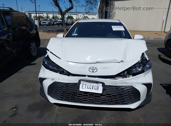 4T1DAACK5SU642223 2025 TOYOTA CAMRY White Դիմացի տեսք