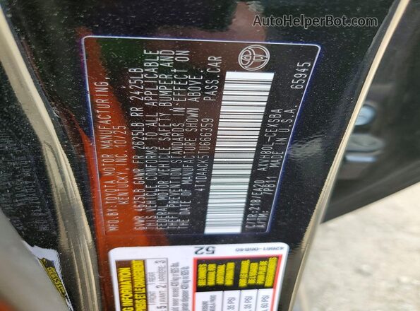 4T1DAACK5TU666359 2026 TOYOTA CAMRY Black Widok komory silnika