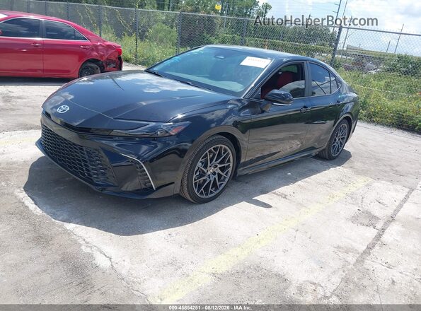 4T1DAACK6SU168976 2025 TOYOTA CAMRY Black წინა მარცხენა ხედი სამი მეოთხედიდან
