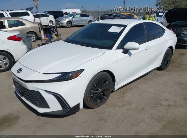 4T1DAACK6SU569248 2025 TOYOTA CAMRY Белый Передняя левая четверть