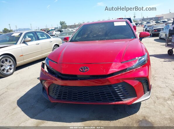 4T1DAACK6TU276824 2026 TOYOTA CAMRY Red Սարքավորումների վահանակի տեսք