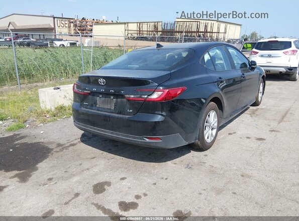 4T1DAACK6TU715357 2026 TOYOTA CAMRY Black Rear right