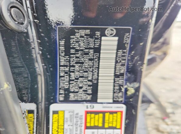 4T1DAACK7SU034753 2025 TOYOTA CAMRY Черный Вид подкапотного пространства