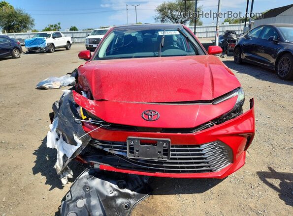 4T1DAACK7SU057756 2025 TOYOTA CAMRY Red Vista frontal