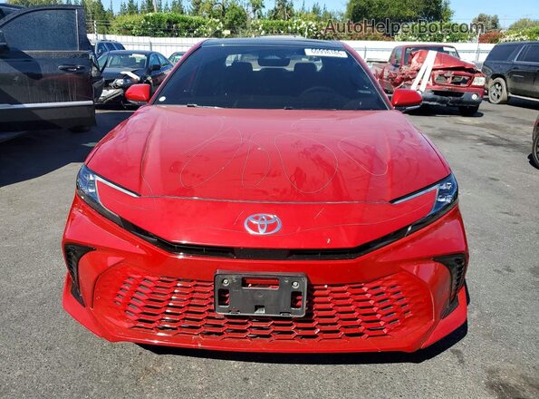 4T1DAACK7SU124615 2025 TOYOTA CAMRY Red წინა ხედი