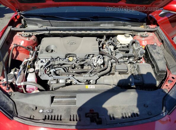 4T1DAACK7SU124615 2025 TOYOTA CAMRY Red უკანა სალონის ხედი