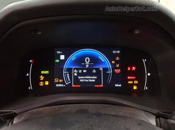 4T1DAACK7SU137901 2025 TOYOTA CAMRY Gray Вид щитка приладів