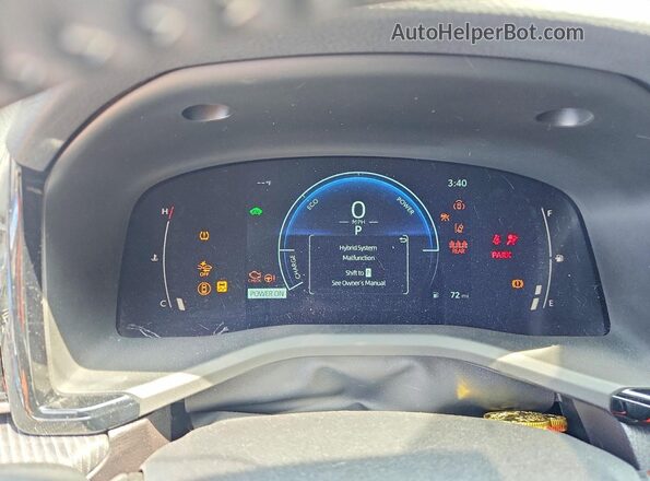 4T1DAACK7SU150177 2025 TOYOTA CAMRY Blue Widok zestawu wskaźników