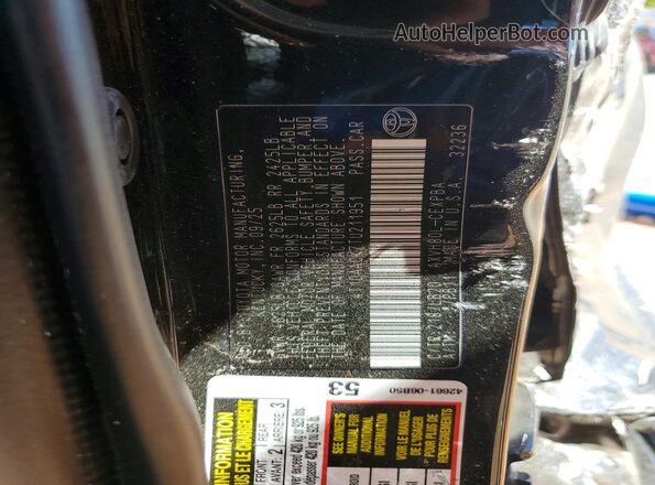 4T1DAACK7TU211951 2026 TOYOTA CAMRY Black Շարժիչի բաժամունքի տեսք