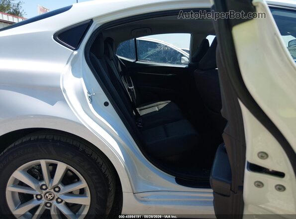 4T1DAACK8SU134957 2025 TOYOTA CAMRY White Vista de la etiqueta del VIN