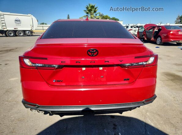 4T1DAACK8SU203596 2025 TOYOTA CAMRY Red Rear view