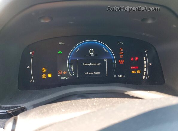 4T1DAACK8SU561619 2025 TOYOTA CAMRY Серебряный Вид щитка приборов