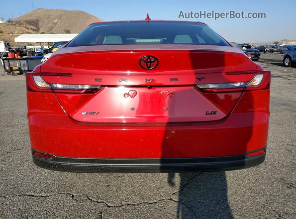 4T1DAACK9SU158684 2025 TOYOTA CAMRY Красный Вид сзади