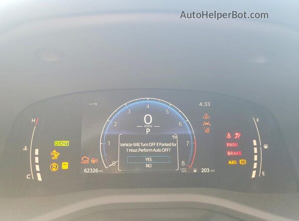 4T1DAACK9SU561922 2025 TOYOTA CAMRY Белый Вид щитка приборов