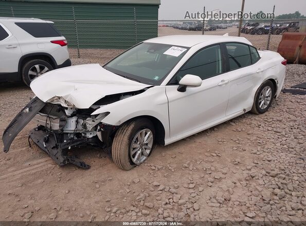 4T1DAACK9SU576954 2025 TOYOTA CAMRY White წინა მარცხენა ხედი სამი მეოთხედიდან