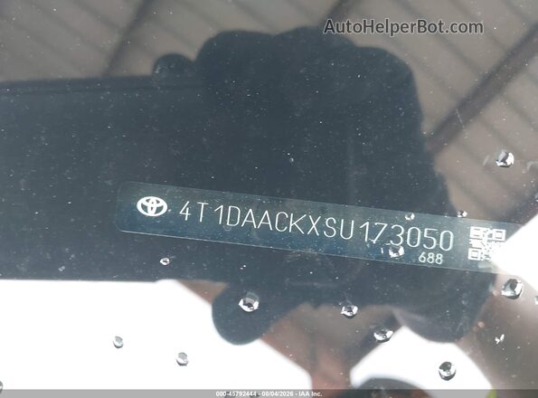 4T1DAACKXSU173050 2025 TOYOTA CAMRY Blue ძრავის განყოფილების ხედი