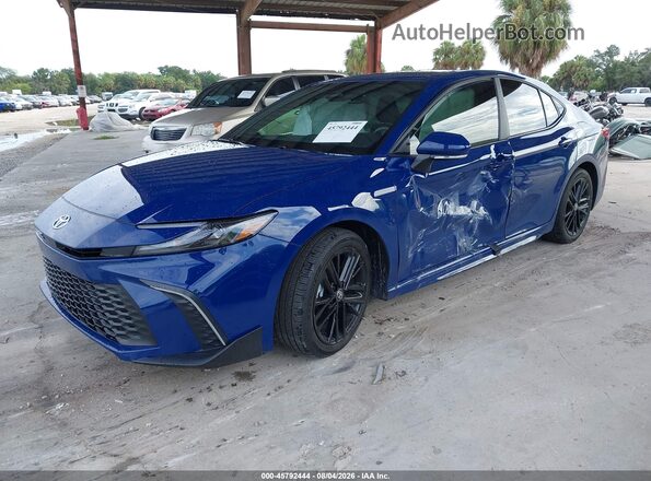 4T1DAACKXSU173050 2025 TOYOTA CAMRY Blue წინა მარცხენა ხედი სამი მეოთხედიდან