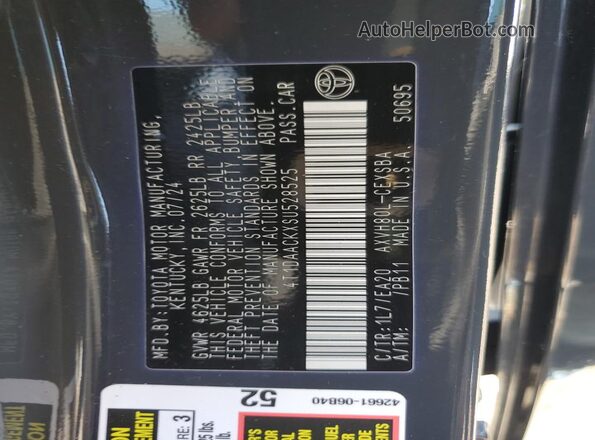 4T1DAACKXSU528525 2025 TOYOTA CAMRY Gray ძრავის განყოფილების ხედი