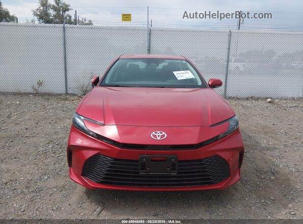 4T1DAACKXTU309369 2026 TOYOTA CAMRY Red Instrument cluster view