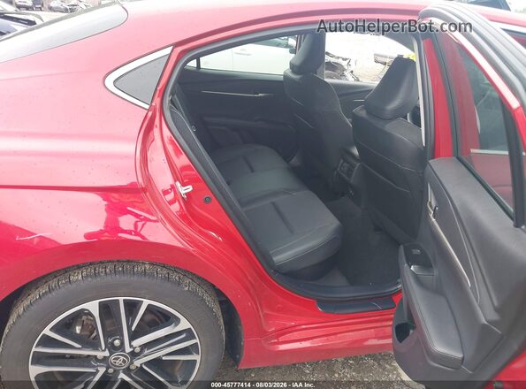 4T1DBADK0SU023167 2025 TOYOTA CAMRY Red Vista de la etiqueta del VIN