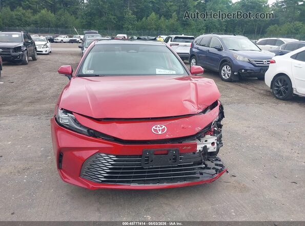 4T1DBADK0SU023167 2025 TOYOTA CAMRY Red Vista interior trasera
