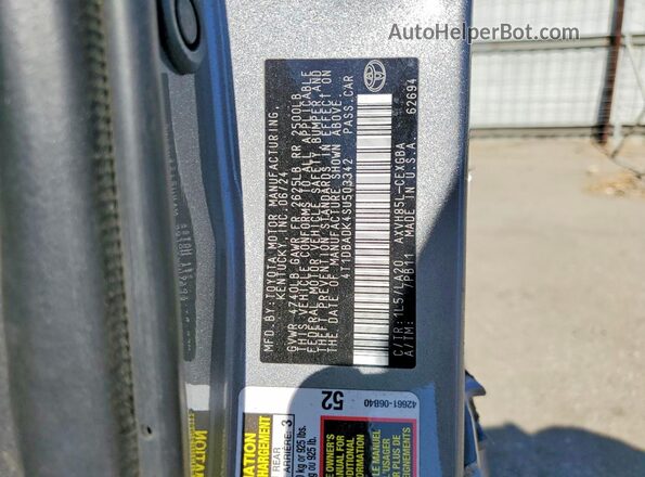 4T1DBADK4SU503342 2025 TOYOTA CAMRY Gray Вид підкапотного простору