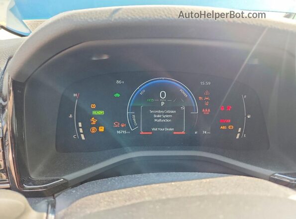 4T1DBADK4SU522649 2025 TOYOTA CAMRY Blue Vista del cuadro de instrumentos
