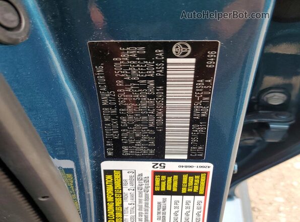 4T1DBADK4SU524014 2025 TOYOTA CAMRY Teal Engine compartment view
