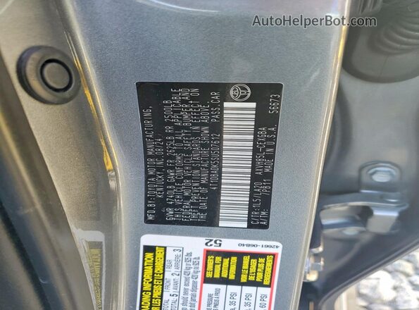 4T1DBADK5SU507612 2025 TOYOTA CAMRY Gray Widok komory silnika