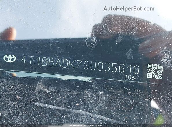 4T1DBADK7SU035610 2025 TOYOTA CAMRY Black 
