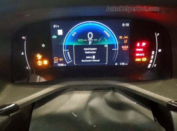 4T1DBADK8SU015026 2025 TOYOTA CAMRY White Սարքավորումների վահանակի տեսք
