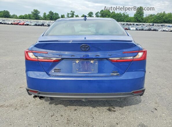 4T1DBADK8SU021845 2025 TOYOTA CAMRY Blue Вид ззаду