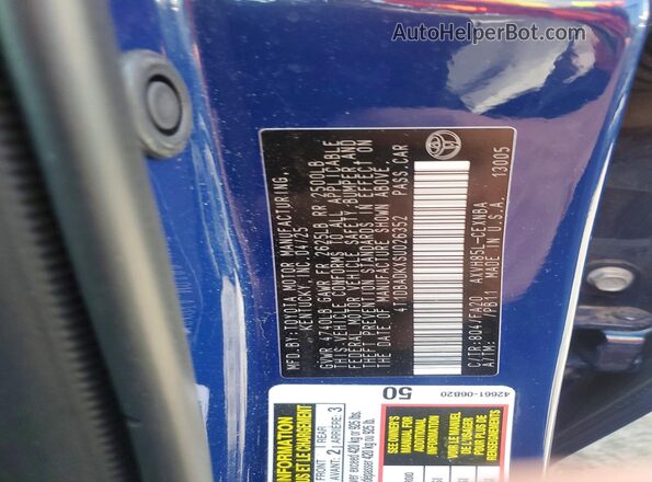 4T1DBADKXSU026352 2025 TOYOTA CAMRY Blue Engine compartment view