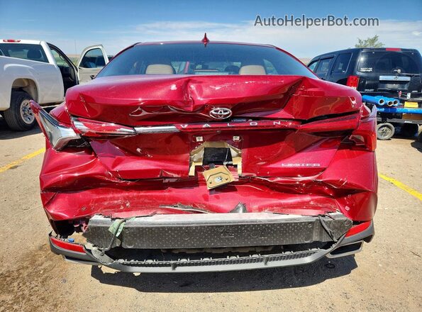 4T1DZ1FB2LU043429 2020 TOYOTA AVALON Red უკანა ხედი