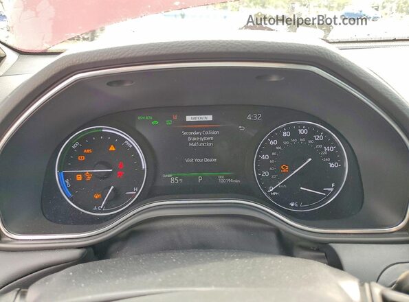 4T1EA1AB1MU002777 2021 TOYOTA AVALON Красный Вид щитка приборов