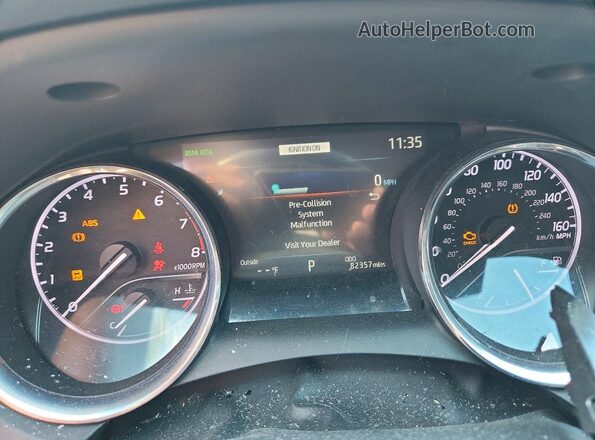4T1F11AK4LU905038 2020 TOYOTA CAMRY Серебряный Вид щитка приборов