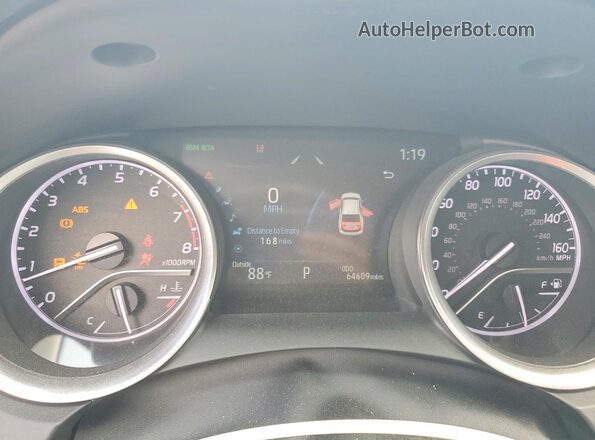 4T1F11AKXMU611564 2021 TOYOTA CAMRY White ხელსაწყოთა პანელის ხედი