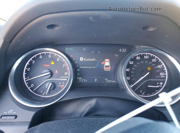 4T1F11BK9LU015486 2020 TOYOTA CAMRY Red Instrument cluster view