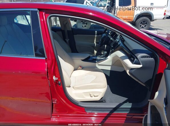 4T1F31AK6LU012525 2020 TOYOTA CAMRY Red Вид салону спереду