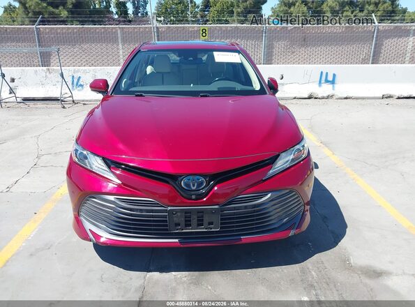 4T1F31AK6LU012525 2020 TOYOTA CAMRY Red Вид щитка приладів